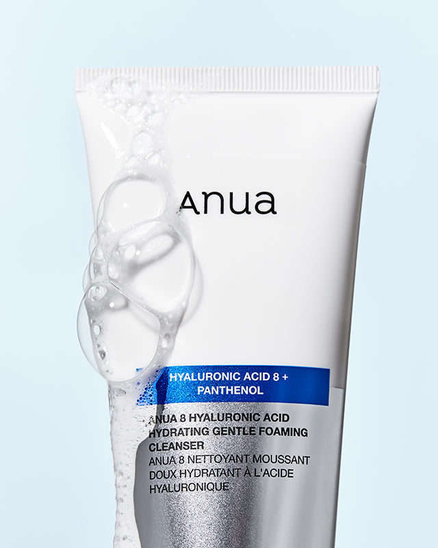 Anua 8 Hyaluronic Acid Cleanser – Espuma de Limpeza Suave e Hidratante com Ácido Hialurónico