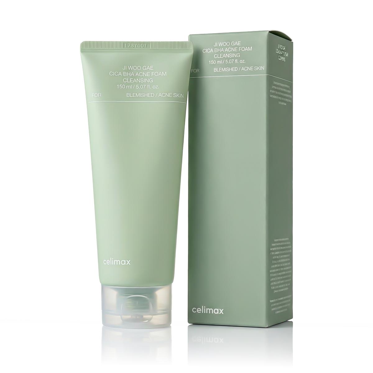 Celimax – Espuma de Limpeza Cica BHA para Pele Acneica