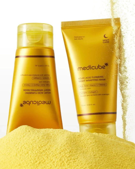 Medicube Kojic Acid Turmeric Night Wrapping Mask – Máscara Clareadora