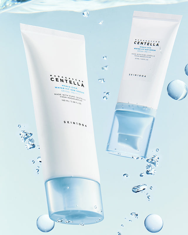 SKIN1004 Madagascar Centella Hyalu-Cica Water-Fit Sun Serum – Protetor Solar Hidratante com Centella e Ácido Hialurónico