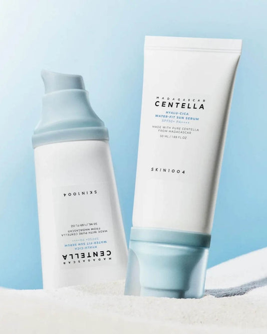 SKIN1004 Madagascar Centella Hyalu-Cica Water-Fit Sun Serum – Protetor Solar Hidratante com Centella e Ácido Hialurónico