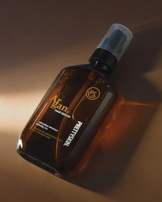PrettySkin Argan Hair Serum – Sérum Capilar Nutritivo com Óleo de Argan para Brilho e Maciez
