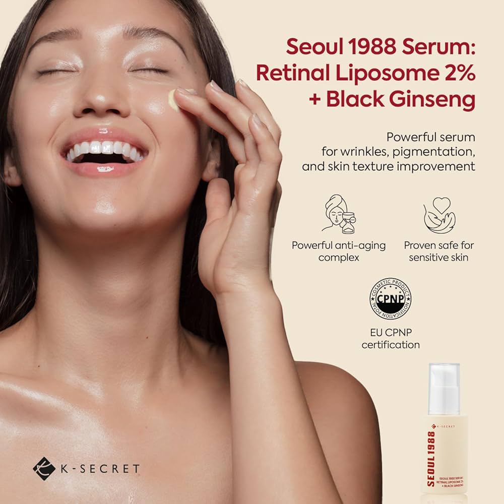 KSECRET Seoul 1988 Serum – Sérum com Retinal Liposome 2% e Ginseng Preto