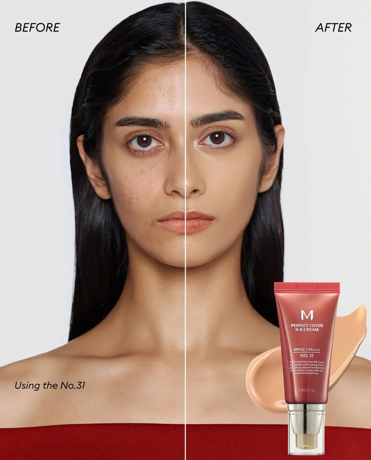 BB Cream MISSHA M Perfect Cover – Cobertura Média com Proteção Solar e Hidratação