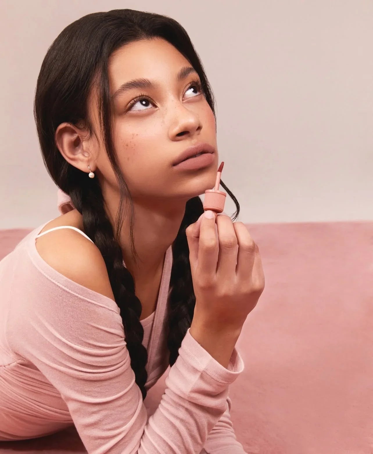 Lip Tint Peripera Ink Velvet – Tom Nude com Acabamento Aveludado e Suave