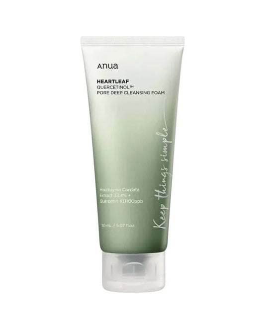 Anua Quercetinol Cleanser – gel de limpeza coreano com heartleaf e quercetinol para poros e pele sensível