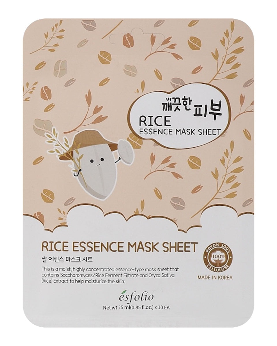 mascara coreana com arroz
