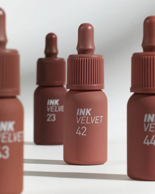 Lip Tint Peripera Ink Velvet – Tom Nude com Acabamento Aveludado e Suave