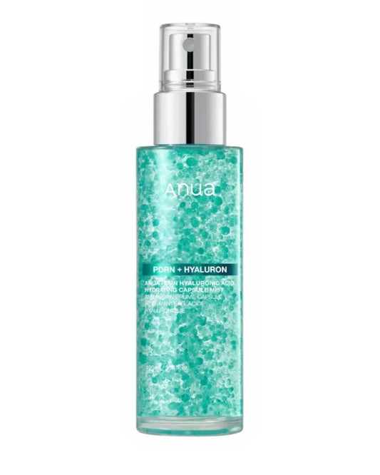 Um spray facial refresca instantaneamente, além de hidratar a sua peleAnua PDRN Hyaluronic Acid Hydrating Capsule Mist. Acorda a sua pele a qualquer hora do dia e garante uma agradável sensação de frescura - como se tivesse acabado de sair do duche.