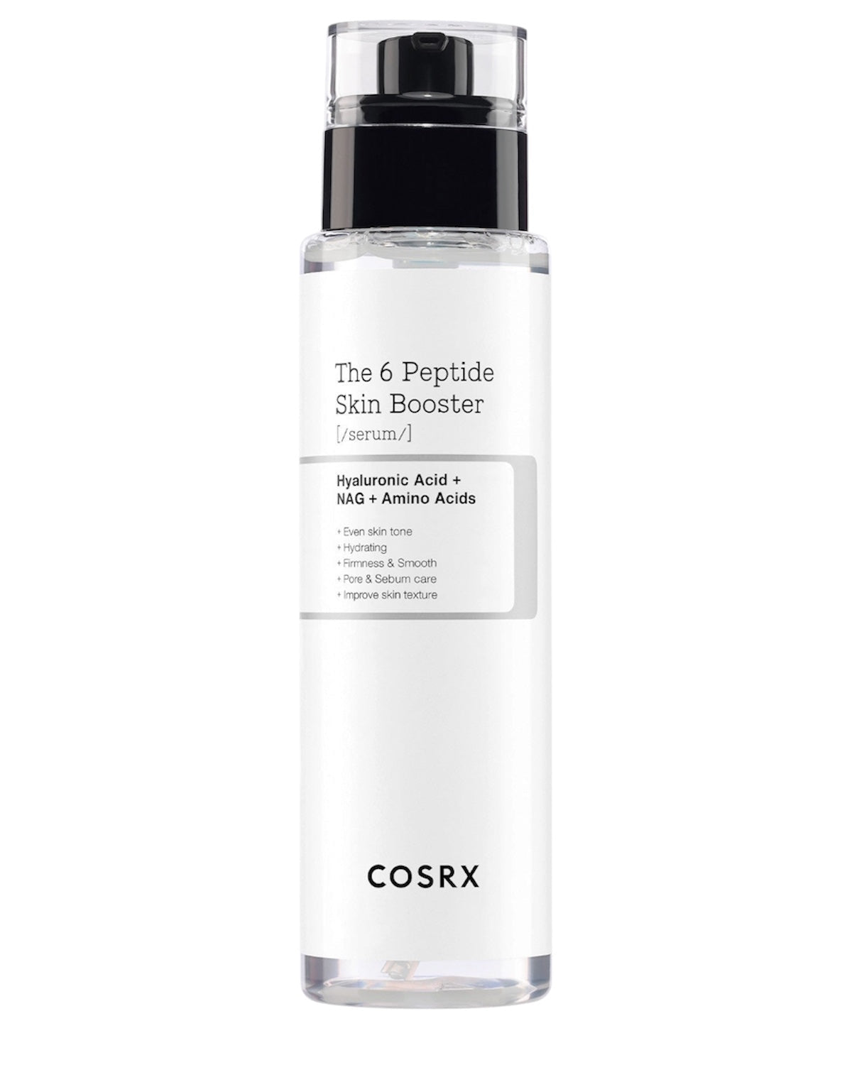 Experimente o poder transformador do COSRX The 6 Peptide Skin Booster Serum, um sérum multifuncional concebido para melhorar o estado geral da sua pele. Infundido com um poderoso Complexo de 6 Peptídeos, este sérum aumenta a elasticidade da pele