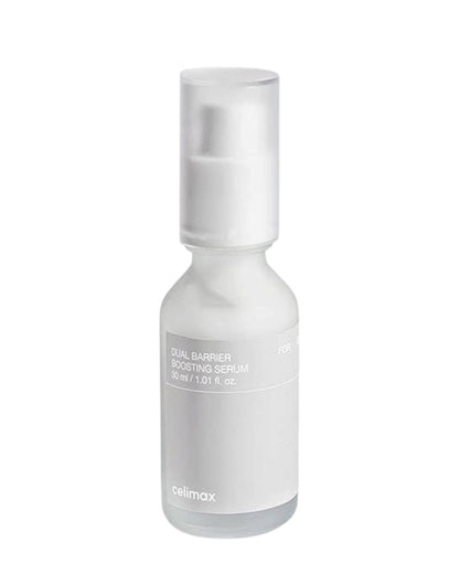 O Celimax Dual Barrier Boosting Serum é um sérum vegan e hidratante concebido especificamente para peles secas e sensíveis. Infundido com cinco tipos de ceramida e Aquatide, esta fórmula nutritiva trabalha para fortalecer a barreira da pele