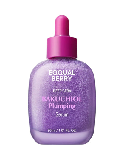 Revela uma pele mais firme e suave com o EQQUALBERRY Bakuchiol Plumping Serum, uma alternativa suave mas poderosa ao retinol, perfeita para peles sensíveis. Formulado com 5.000ppm de bakuchiol, este sérum não irritante aumenta a produção de colagénio