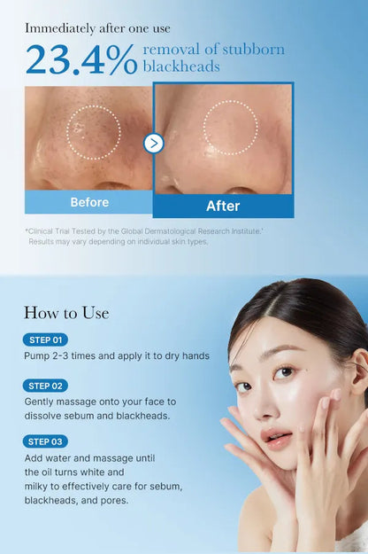 {{Medicube Zero Pore Blackhead Deep Cleansing Oil- Limpeza Profunda de Pontos Negros}} cosmética coreana em Portugal KEVA Cosmetic.