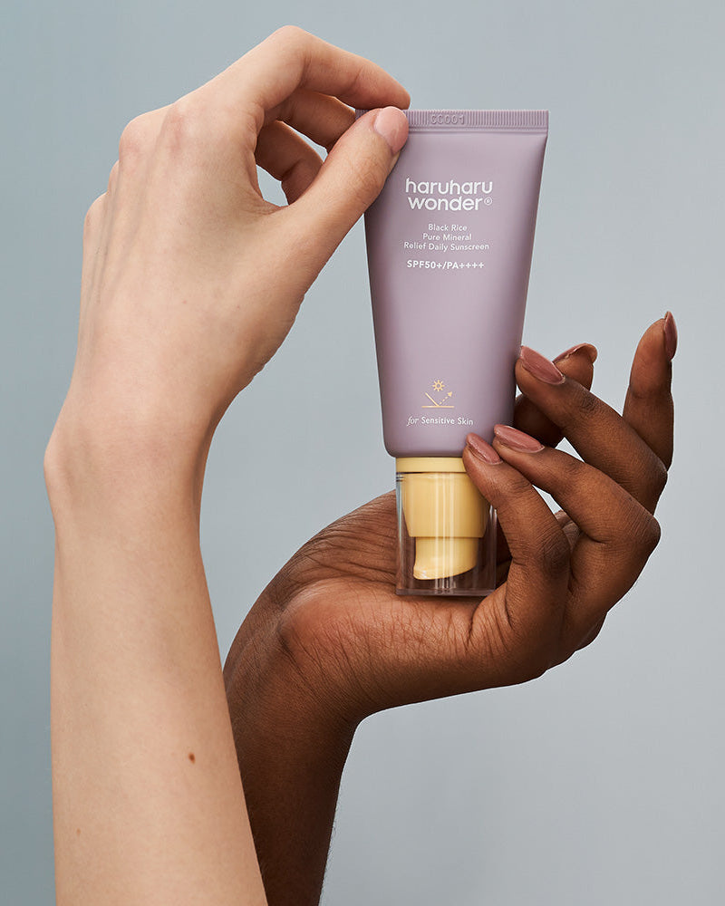 {{Haruharu Wonder Black Rice Pure Mineral Sunscreen – Protetor Solar Mineral FPS 50+}} cosmética coreana em Portugal KEVA Cosmetic.