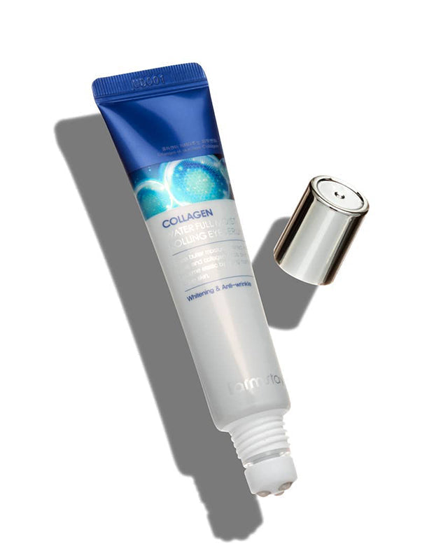 {{Farmstay Collagen Water Full Moist Eye Serum – Sérum Roll-on Hidratante para Olhos}} cosmética coreana em Portugal KEVA Cosmetic.