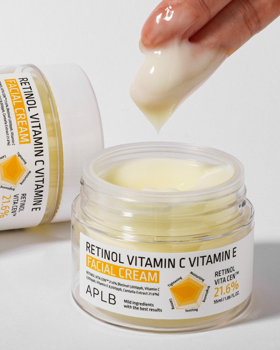 {{APLB Retinol Vitamin C - Facial Cream – Creme Antienvelhecimento Iluminador}} cosmética coreana em Portugal KEVA Cosmetic.