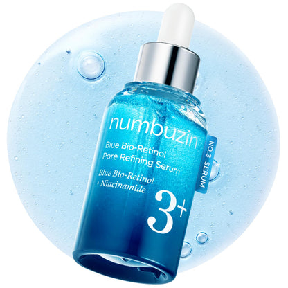 Numbuzin No.3 Blue Bio-Retinol Pore Refining Serum – Anti-Idade e Redução Poros