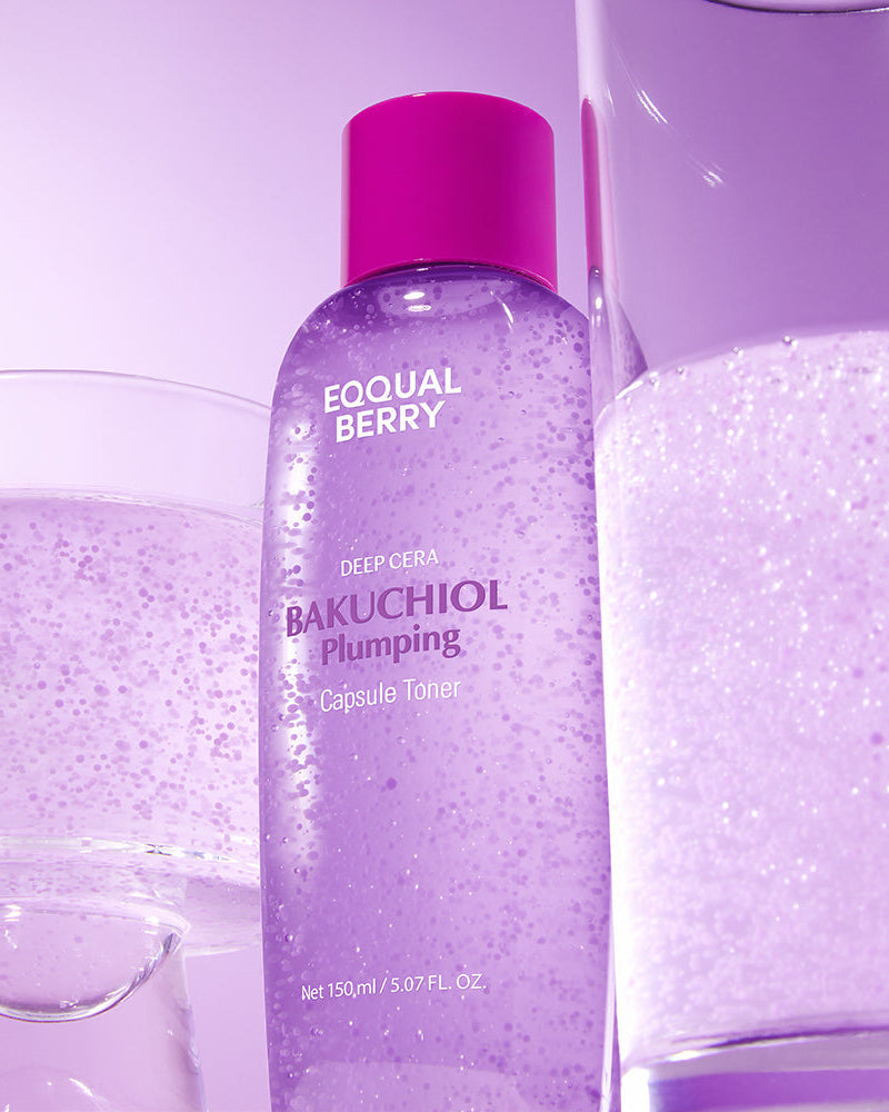 EQQUALBERRY Bakuchiol Plumping Capsule Toner – Firmeza e Volume