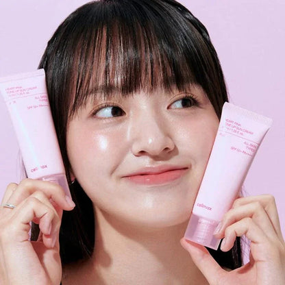 Celimax Heart Pink Tone-Up Sun Cream SPF50+ PA++++ – Protetor Solar Iluminador