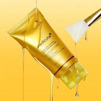 Medicube Kojic Acid Turmeric Night Wrapping Mask – Máscara Clareadora