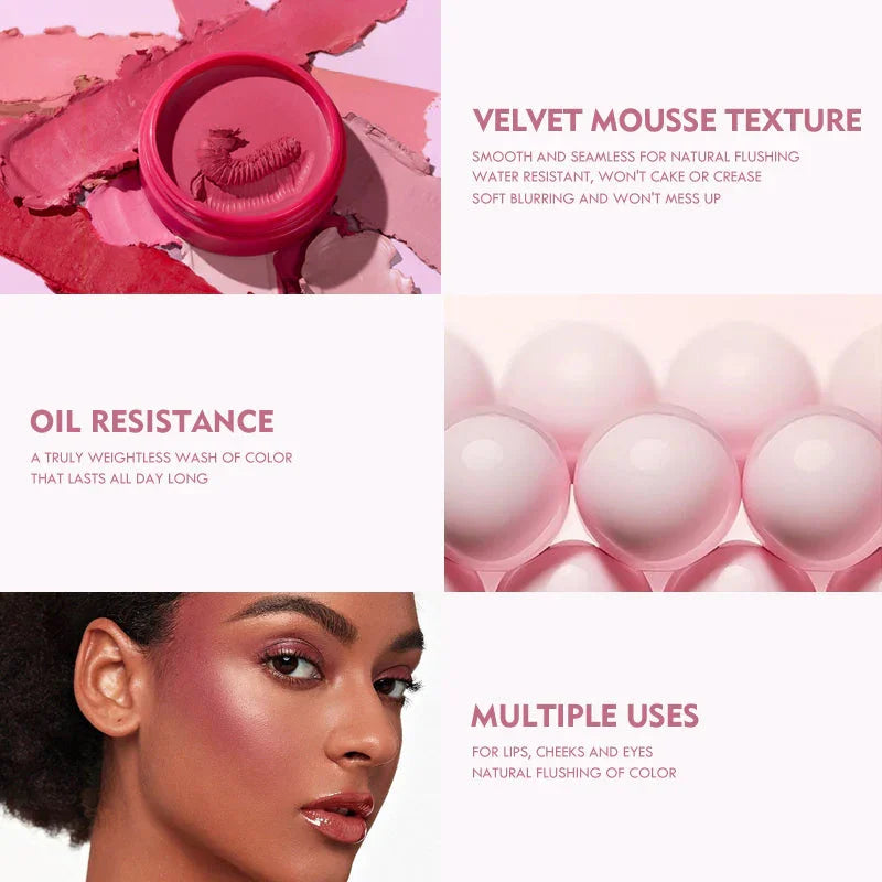 Blush Pudaier Matte Cream – Blush Cremoso com Acabamento Matte