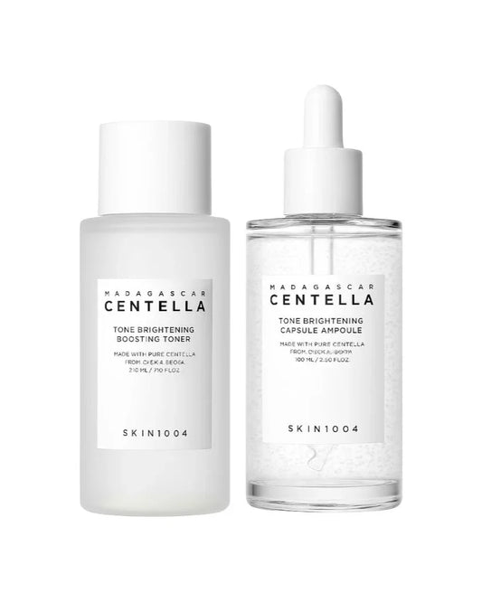 Kit SKIN1004 Tone Brightening – Ampola + Tónico para Manchas e Tom de Pele Irregular