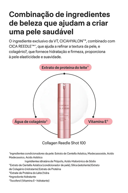 VT Reedle Shot 100 Collagen – Sérum Lifting e Firmeza