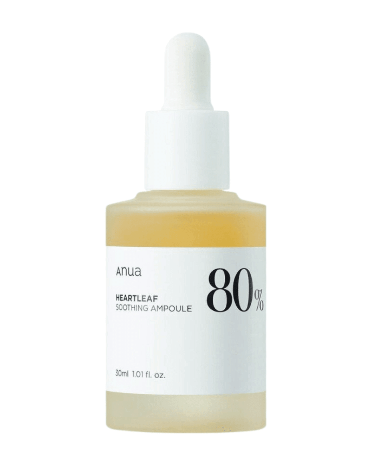 Anua Heartleaf 80 Ampoule – Ampola Hidratante e Calmante com Heartleaf para Pele Sensível 