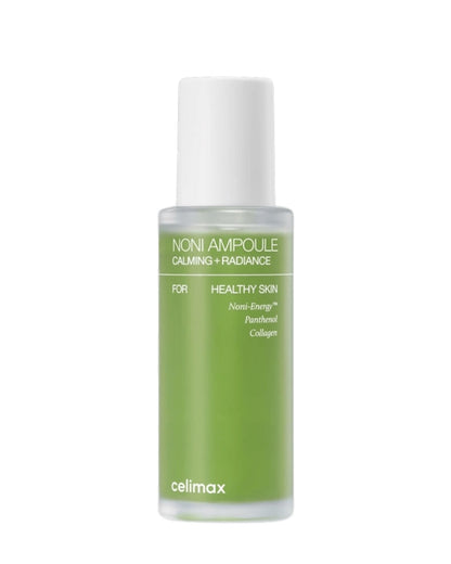 Celimax The Real Noni Energy Ampoule Bruma Hidratante – uma bruma facial ligeira e hidratante com amora indiana, ácido hialurónico, ceramidas e extrato de alecrim para uma frescura e luminosidade instantâneas.

