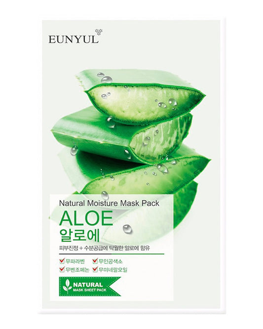 A Máscara Facial Coreana de Aloe Vera restaurará instantaneamente a aparência fresca e descansada da sua pele após uma noite sem dormir ou um dia agitado