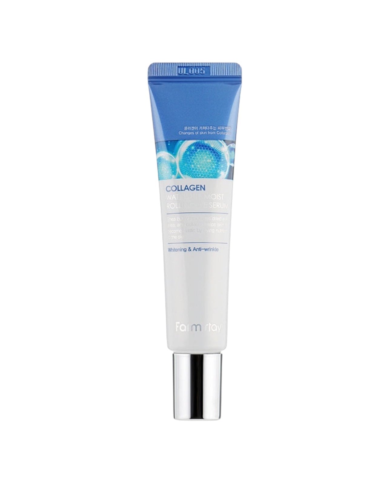 {{Farmstay Collagen Water Full Moist Eye Serum – Sérum Roll-on Hidratante para Olhos}} cosmética coreana em Portugal KEVA Cosmetic.