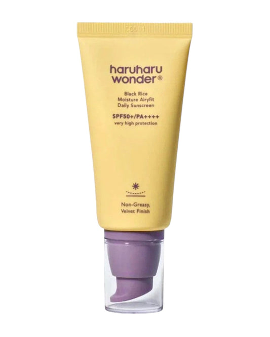 {{Haruharu Wonder Black Rice Moisture Airyfit Sunscreen – Protetor Solar Hidratante FPS 50+}} cosmética coreana em Portugal KEVA Cosmetic.