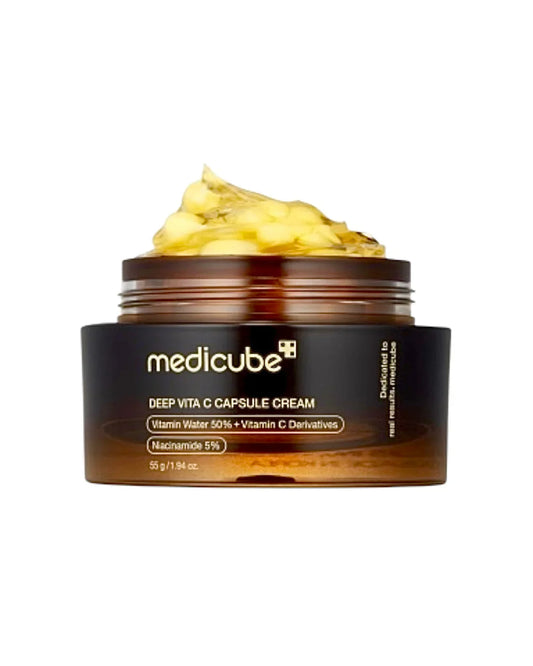 Medicube Deep Vita C Capsule Cream – creme coreano iluminador com vitamina C e cápsulas concentradas
