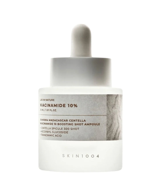 ampola Niacinamide 10 Boosting Shot, com 10% de niacinamida para manchas e oleosidade