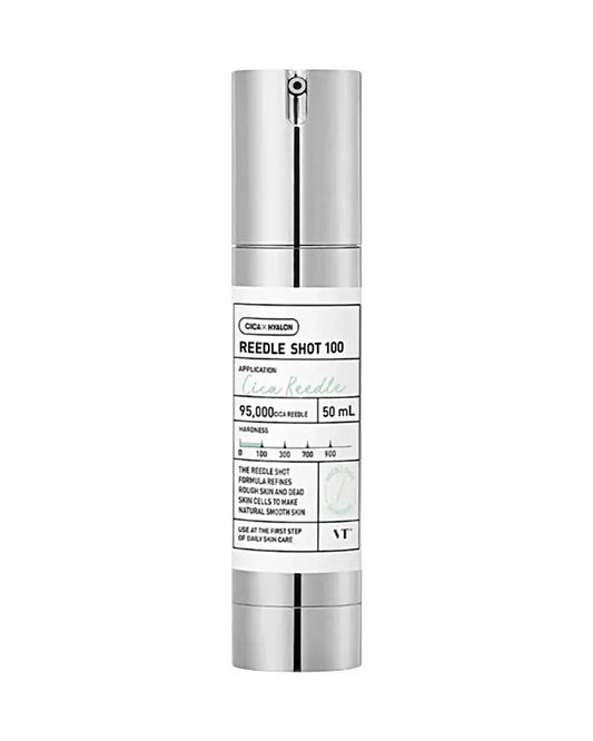 VT Reedle Shot 100 – tratamento coreano com microagulhas vegetais para renovar e suavizar a textura da pele