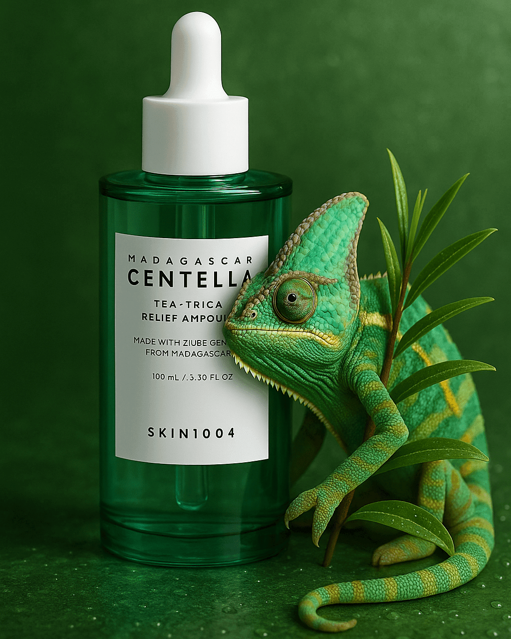 SKIN1004 Tea - Trica Ampoule – Ampola Calmante para Pele com Acne e Vermelhidão - Keva Cosmetic