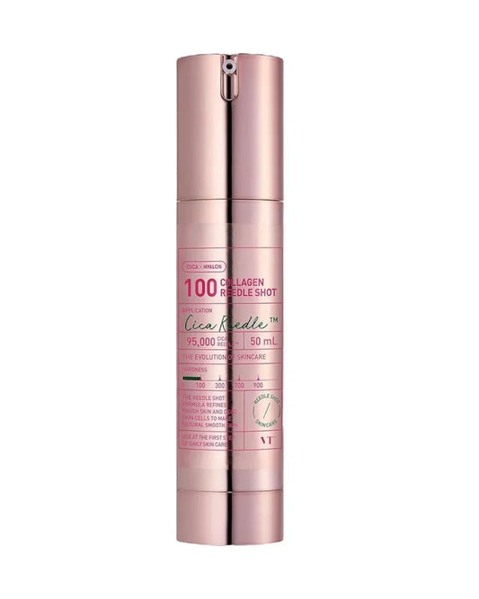 VT Reedle Shot 100 Collagen – sérum coreano com microagulhas vegetais e colagénio para firmeza da pele